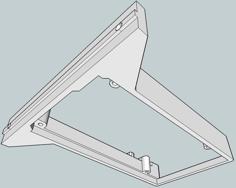 Bracket For RAMPS On Kossel Mini 3D Printer Model