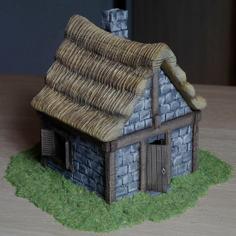 Medieval Country Cottage 3D Printer Model