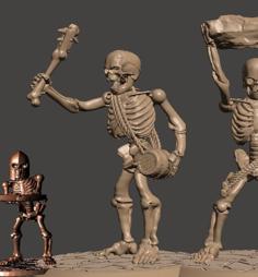 Skeleton Army Undead Giant Miniature 3D Printer Model