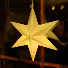 Simple Christmas Star – Christmas Decoration 3D Printer Model