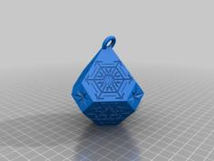 Snowflake Bauble 3D Printer Model