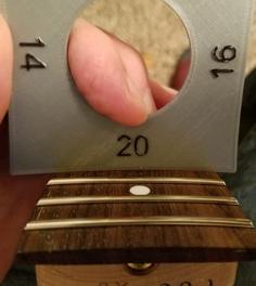 Guitar Fingerboard Radius And Under String Radius Gauge Set 3D Printer Model