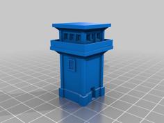 6mm Watch Tower 1A & 1B – Hexed And Hexless 3D Printer Model