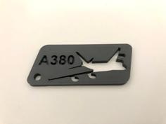 A380 Keychain 3D Printer Model