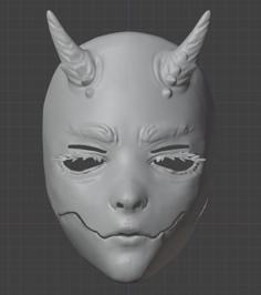 WIP – Making A Sarokichi-styled Mask. 3D Printer Model