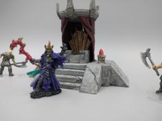 Lich Throne – 28mm Gamging 3D Printer Model