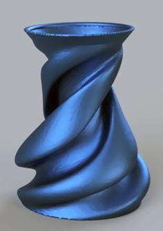 Swirly Oval Vase 3D Printer Model