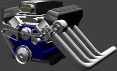 Mustang Boss 302 Engine 3D Printer Model