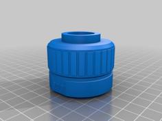 Nerf Barrel Adapter V2 3D Printer Model