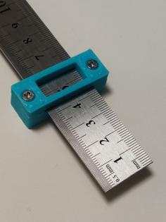 Block For Fixing Ruler Scale (定規の目盛を固定するためのブロック) 3D Printer Model