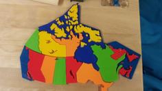 Canada Map 3d Puzzle 3D Printer Model