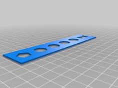 Polygon Ruler Stencil For Organic Chemistry 3D Printer Model