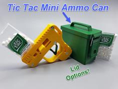 Tic Tac Mini Ammo Can 3D Printer Model