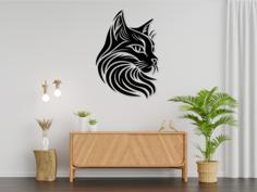 Cat, Wall Decor, Home Decoration 3D Printer Model