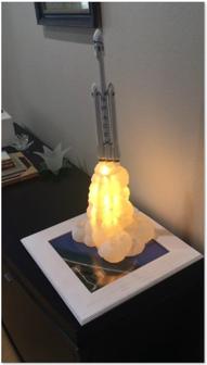 Falcon Heavy With Animated Flames 3D Printer Model