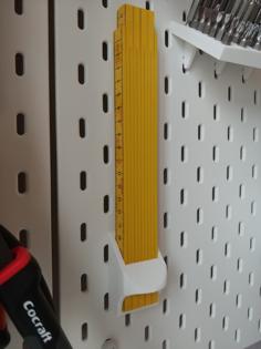 Ikea Skådis – Holder For Foldable Ruler 3D Printer Model