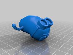 Minion For Minion Army, Divided Into Parts For Multicolor Printing 3D Printer Model