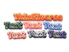 Text Magnet 3D Printer Model