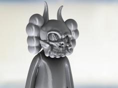 Kaws Inspired Model With Oni Mask 3D Printer Model