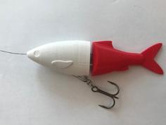 Swimbait/Glidebait Line Thru Heads 3D Printer Model