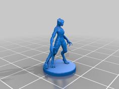 Female Troglodyte Miniature 3D Printer Model