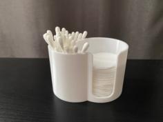 Stand For Cotton Swabsticks And Discs 3D Printer Model