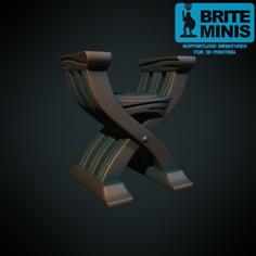 Medieval Chair (Supportless, FDM Friendly) 3D Printer Model