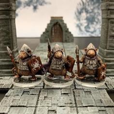 Ratfolk Burrowguard (32mm Scale) 3D Printer Model