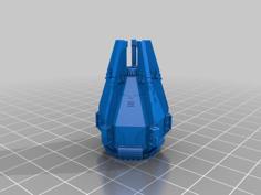 Galactic Crusaders – Orbital Descent Capsule (Closed) – 6-8mm 3D Printer Model