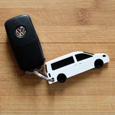 VW Caddy Maxi Key Chain Hanger 3D Printer Model