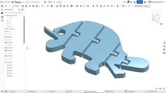 Turtle Flexi Keychain 3D Printer Model