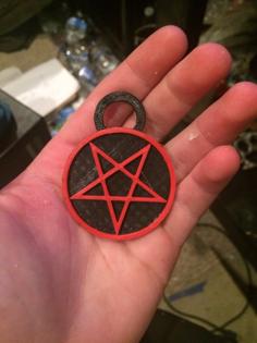 Pentagram Keychain 3D Printer Model