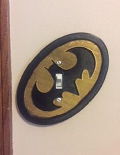 Batman Light Switch Cover 3D Printer Model