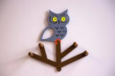 Multi-Color Owl Coat Hanger 3D Printer Model