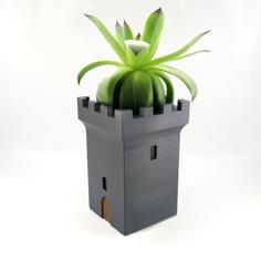 Medieval Tower Planter 3D Printer Model