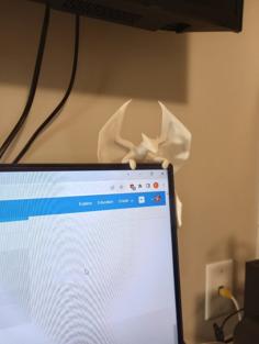 Dragon That Hangs On Your Monitor (v3) 3D Printer Model