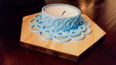 Something Blue Tea Candle Holder 3D Printer Model