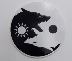 Yin Yang Wolf 3D Printer Model