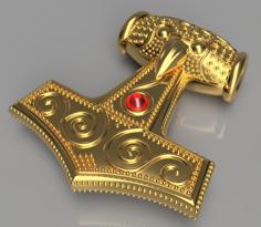 Thor’s Hammer – Mjolnir – Necklace 3D Printer Model