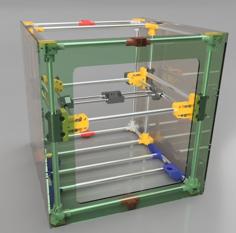 Piper 2 Version 2 Enclosed CoreXY Design Based On EMT Conduit Pipes US Version 3D Printer Model