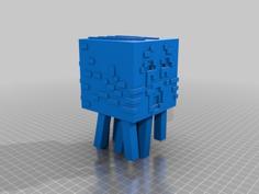 Minecraft Ghast Figure 3D Printer Model