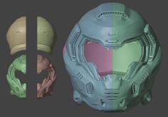 DOOM 2016 Helmet 3D Printer Model