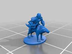 Halflings – Worg Archer 3D Printer Model