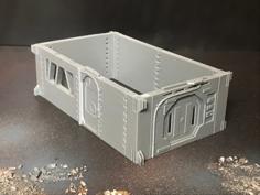 Sci Fi Simple Modular 28mm Walls 3D Printer Model