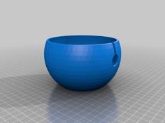 Subtle Poly Yarn Bowl 3D Printer Model