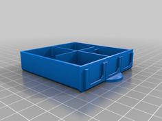 4 Square Divider Drawer For Resistor Box 3D Printer Model