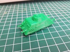 WWII German Armored Railcar Infantriewagen 100th Scale 3D Printer Model