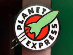 Planet Express Sign And Magnet 3D Printer Model