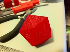 Roman Numeral D20 3D Printer Model