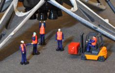 Model Train Figures 1/87 Scale (H0) 3D Printer Model